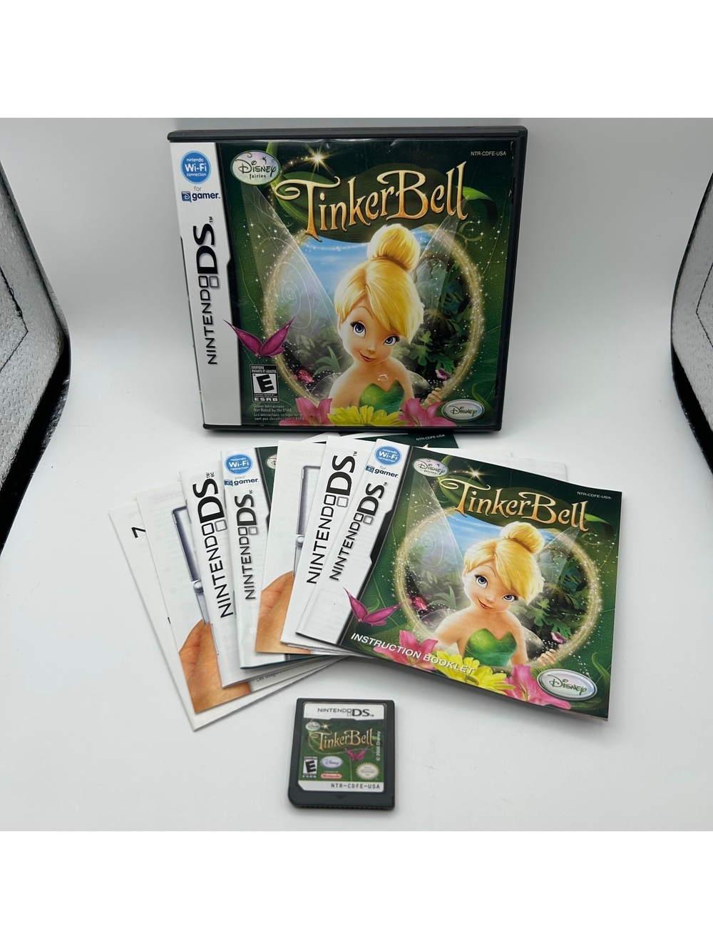 Disney Fairies Tinkerbell (Nintendo DS, 2008) Complete CIB Inserts Fr+En Manuals